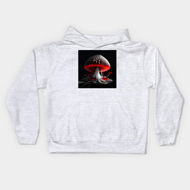 Fly agaric 3 Kids Hoodie by knolios